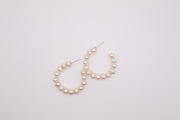 Large Sterling Silver Freshwater Pearl ear
