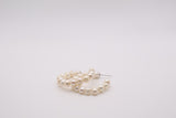 Large Sterling Silver Freshwater Pearl ear