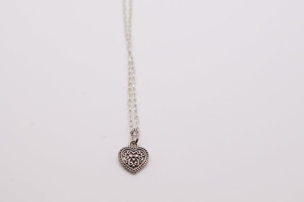 Sterling Silver Heart Necklace