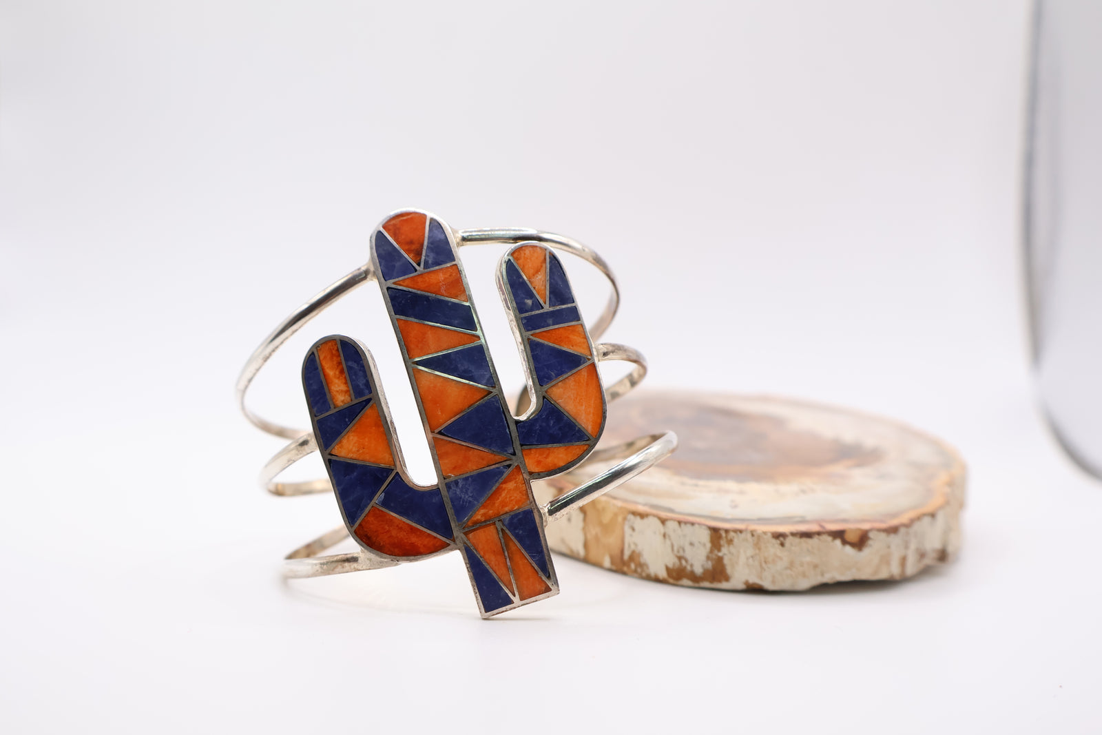 Lapis Lazuli Spiney Oyster .950 Silver