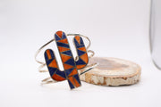 Lapis Lazuli Spiney Oyster .950 Silver