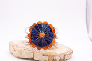 Lapis Lazuli Spiney Oyster .950 Silver