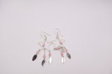 Sterling Silver Star Pink Cat’s-Eye Earrings