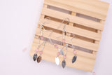 Sterling Silver Star Pink Cat’s-Eye Earrings