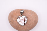 Wild Horse Magnesite Sterling Silver Heart Pendant