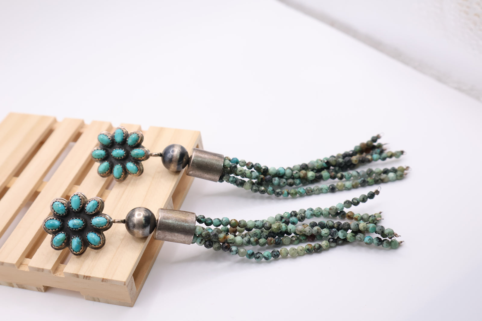 Handmade Native American Turquoise Earrings