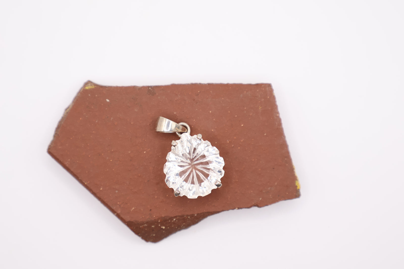 Sterling Silver Crystal Pendant