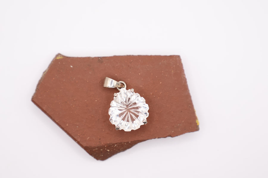 Sterling Silver Crystal Pendant