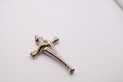 Sterling Silver and Gold Plated Cross