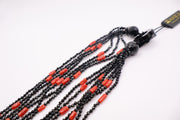 Rajola Coliana Coral red onyx gold Necklace