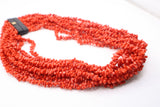 MUNDIAL ebony italian red coral necklace