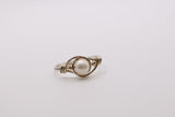 Handcrafted genuine Pearl Sterling Silver ring