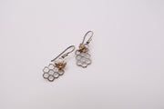 Sterling Silver Honeycomb Dangle Earrings