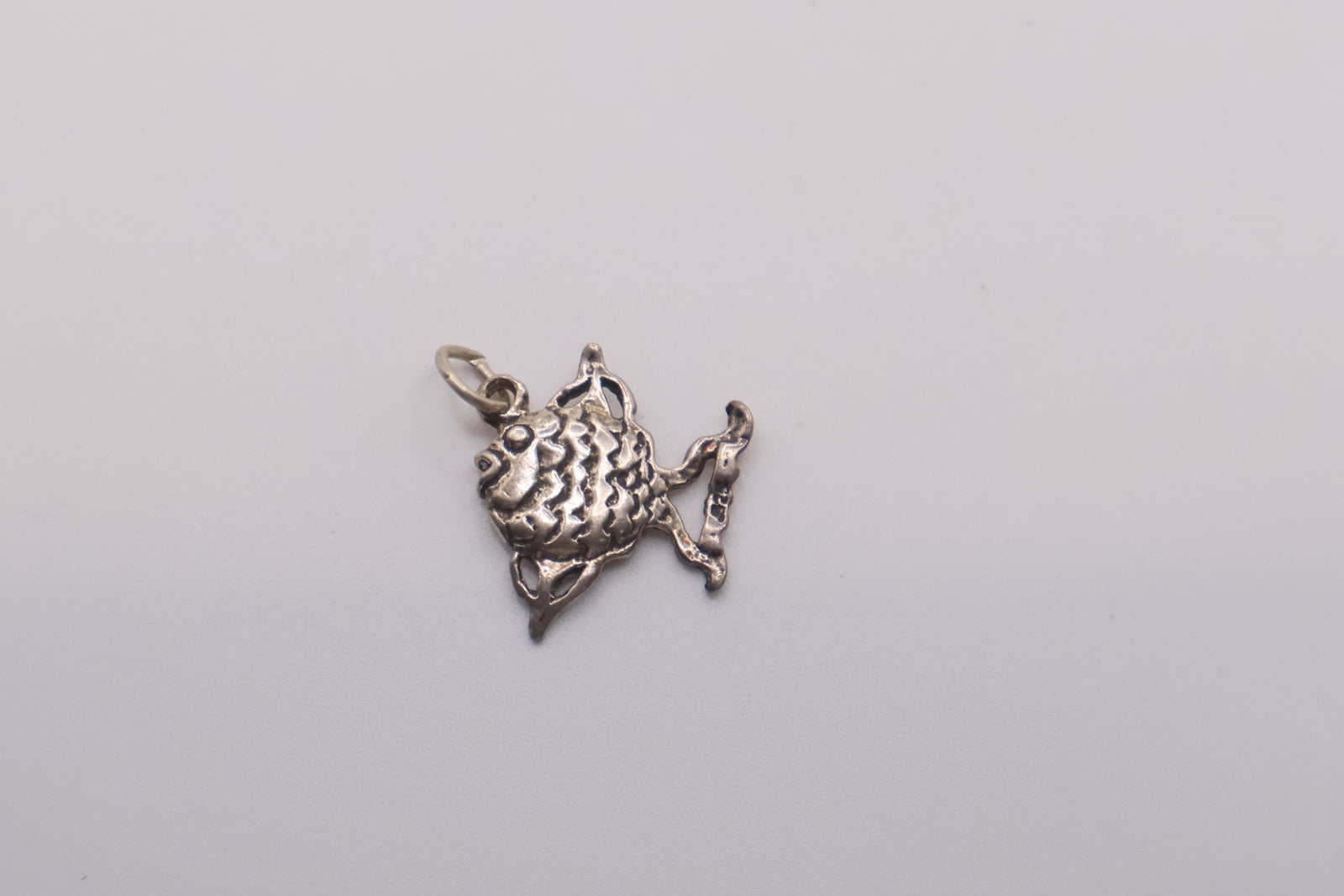 sterling silver angelfish charm