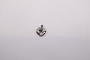 Sterling Silver rose heart