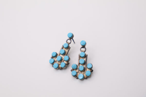 Sterling Silver Zuni Earrings