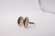 Sterling Silver Locket Ring