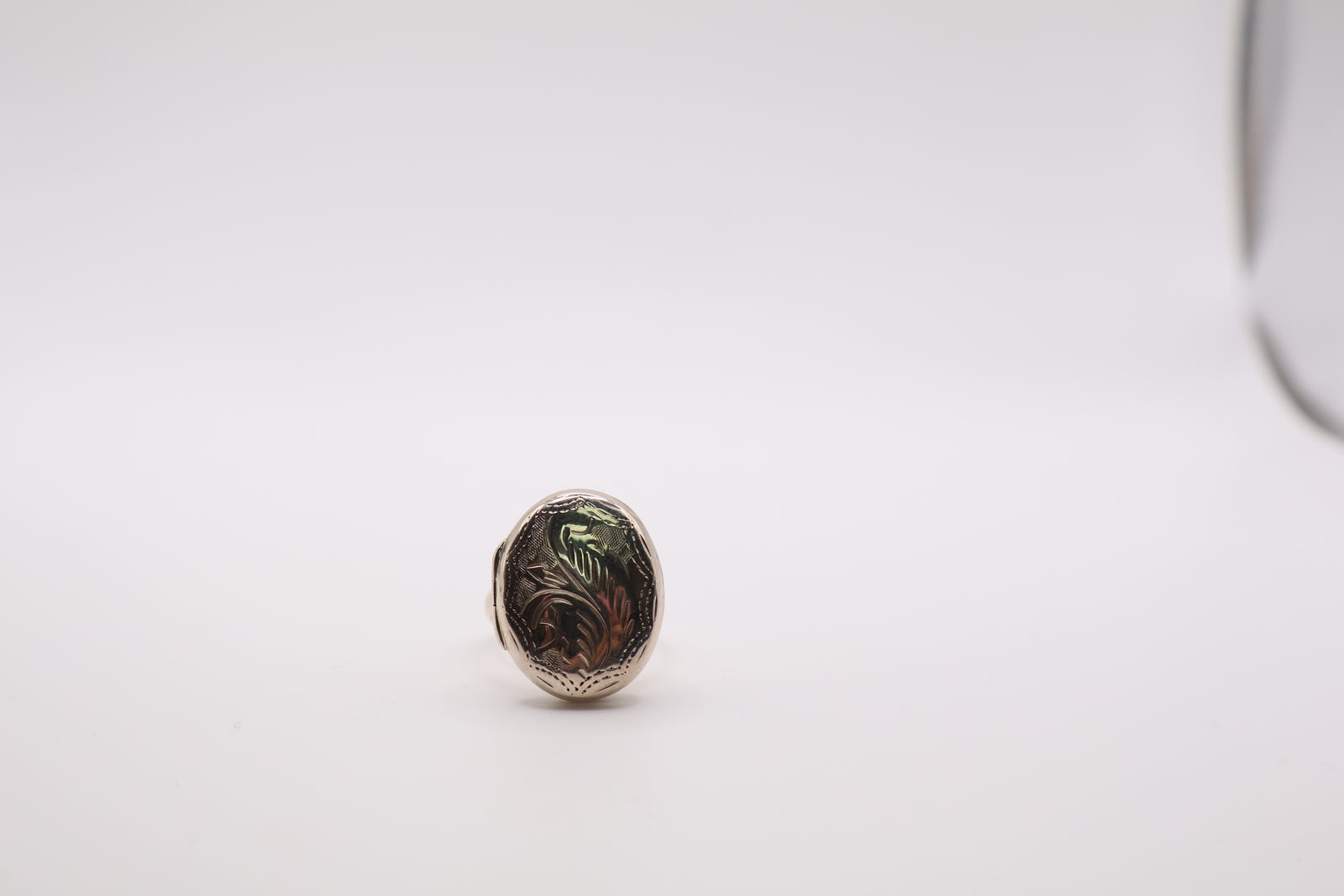 Sterling Silver Locket Ring