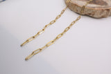 Silver chain with gold plating 20 inches