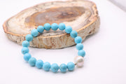 Turquoise and Baroque Pearl Stretch Bracelet