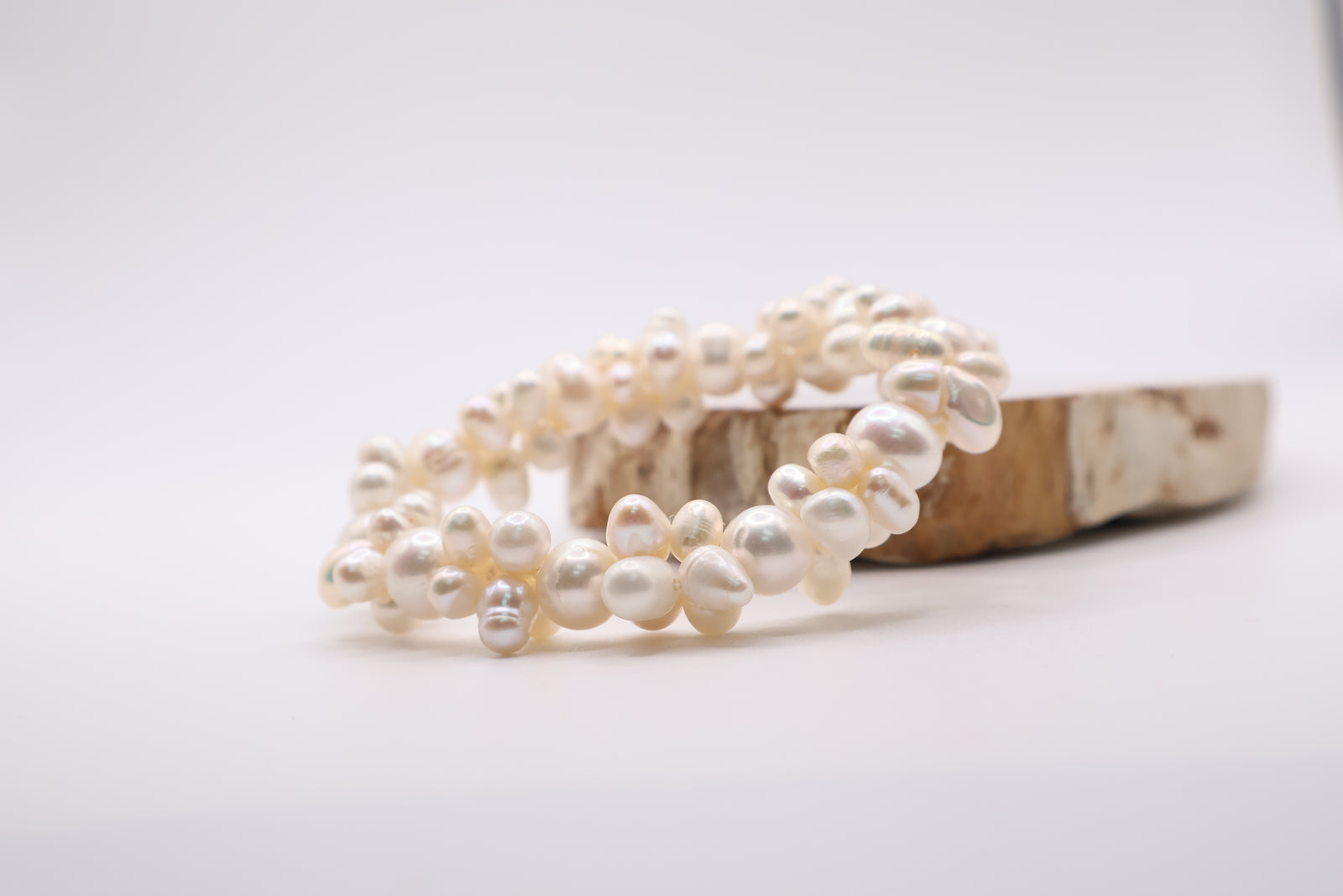 White freshwater rice Pearl bracelet