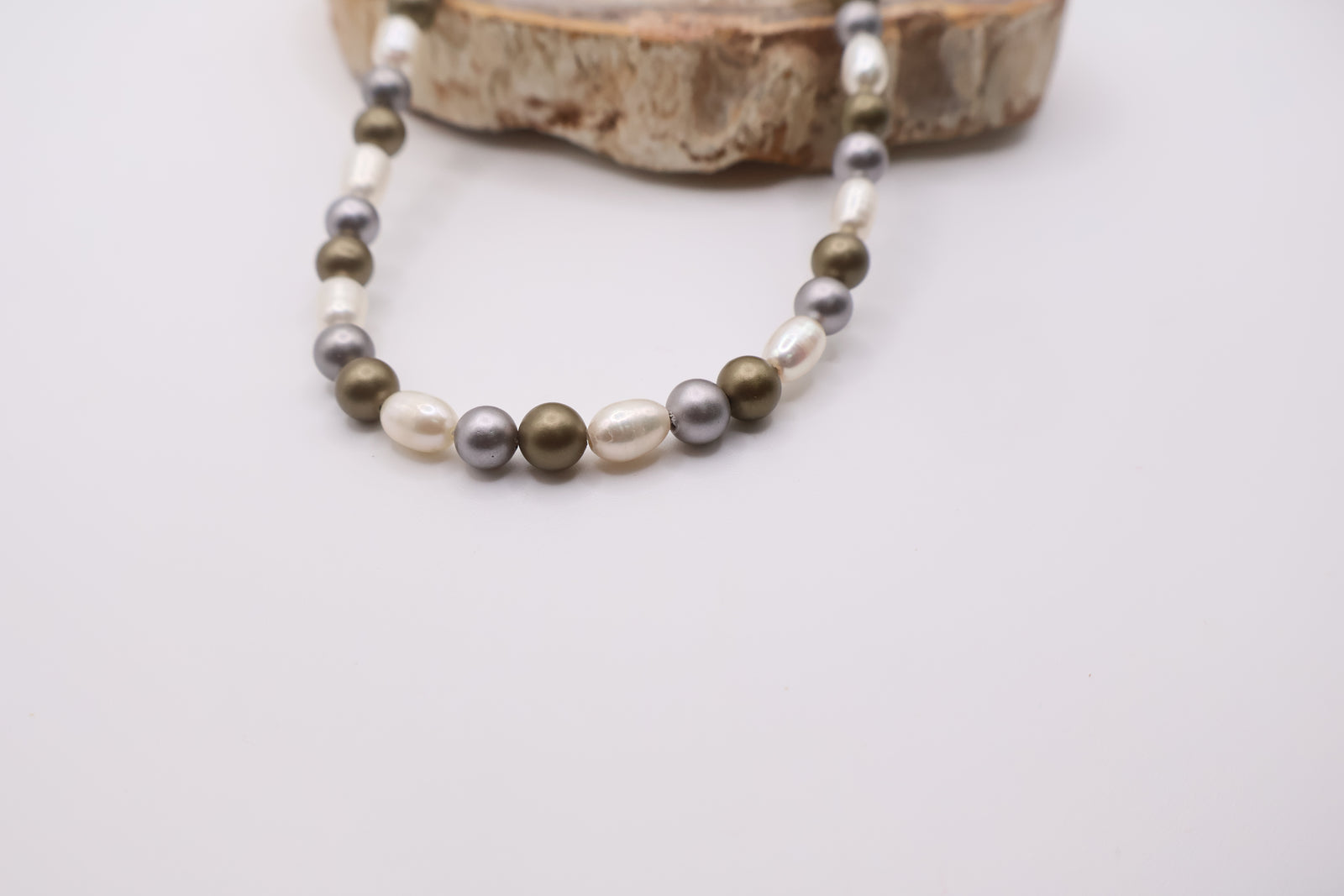 Multicolor Pearl and Gemstone Necklace