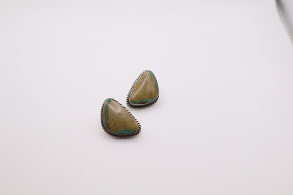 Elouise Kee Boulder Turquoise earrings