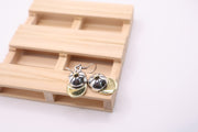 Sterling Silver Baseball Cap Earrings