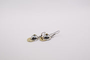 Sterling Silver Baseball Cap Earrings