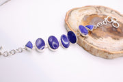 Sterling silver Lapis bracelet