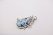 Silver Larimar pendant