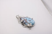 Silver Larimar pendant