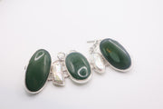 Sterling silver jade bracelet