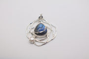 Sterling silver labradorite pendant