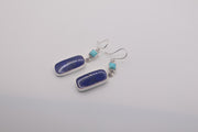 Sterling silver lapis lazuli earrings