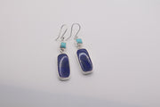 Sterling silver lapis lazuli earrings