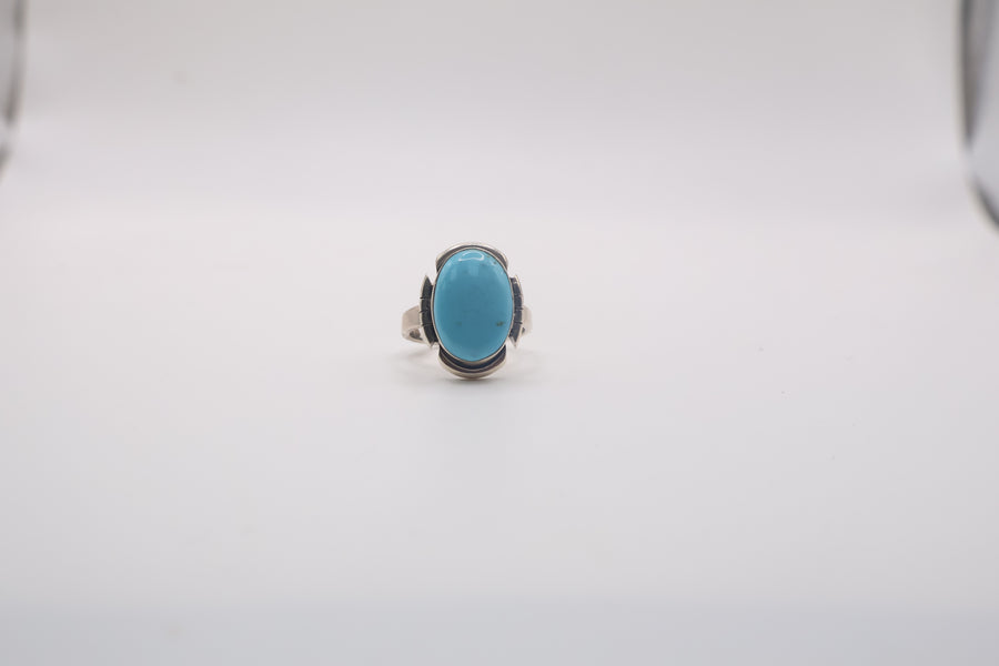 Sterling silver turquoise ring