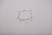 Sterling Silver cross charm bracelet