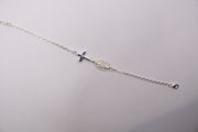 Serling Silver cross bracelet