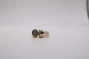Sterling silver grey moonstone ring