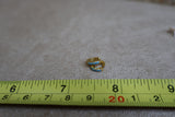 Gold Plated Sterling Silver Cz Huggies