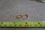 Gold Plated Sterling Silver Moonstone Huggies