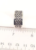 Sterling Silver Filigree About Size 9 Band.