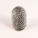 Sterling Silver Twist Swirl Ring. R050801 Size About 8&1/2