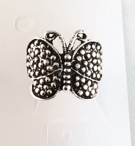 Sterling Silver Butterfly Ring. R050701 Size 8 & 1/2