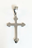 Handmade Sterling Silver 925 High Polish Cross Pendant Jewelry