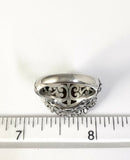Sterling Silver 925 Oval Faceted Citrine Filigree  Size 6 Ring Bali Jewelry