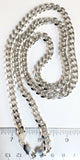 Italian Sterling Silver 925 Italy 28" Link Chain Weighs 77.90 grams.  LC090403