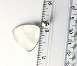 Sterling Silver 925 Triangular White Mother Of Pearl Shell Pendent Bali Jewelry