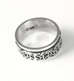 Handmade Sterling Silver 925 Celtic Design Spin Spinner Ring Size 6 & 3/4